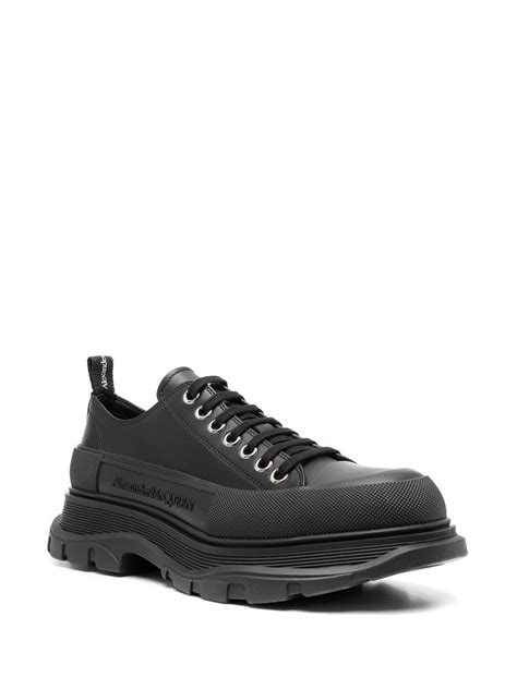 alexander mcqueen tread slick lace-up sneakers